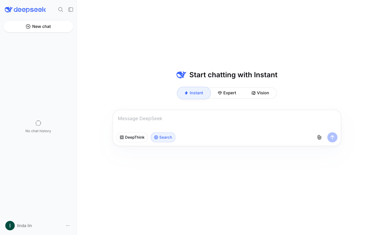 DeepSeek desktop interface screenshot (2026-08-17)