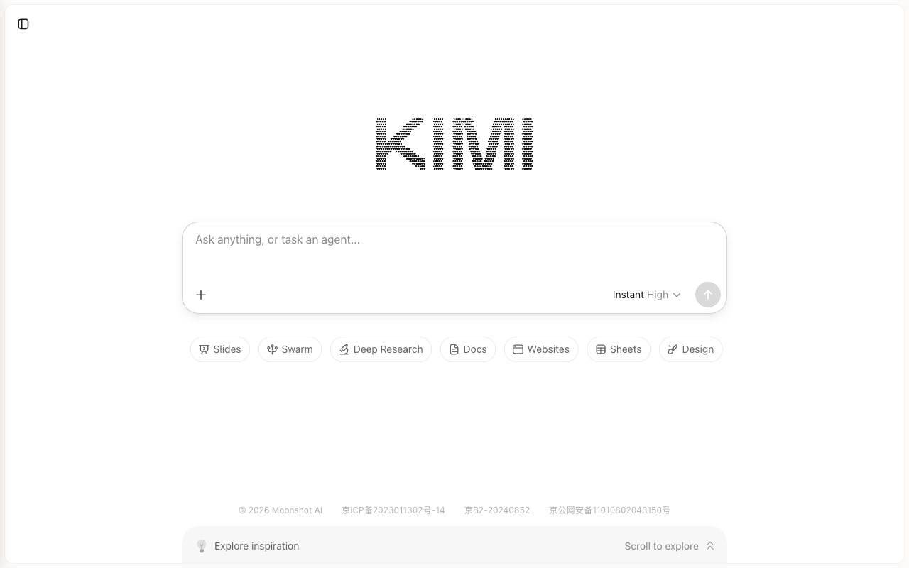 Kimi desktop interface screenshot (2026-08-17)