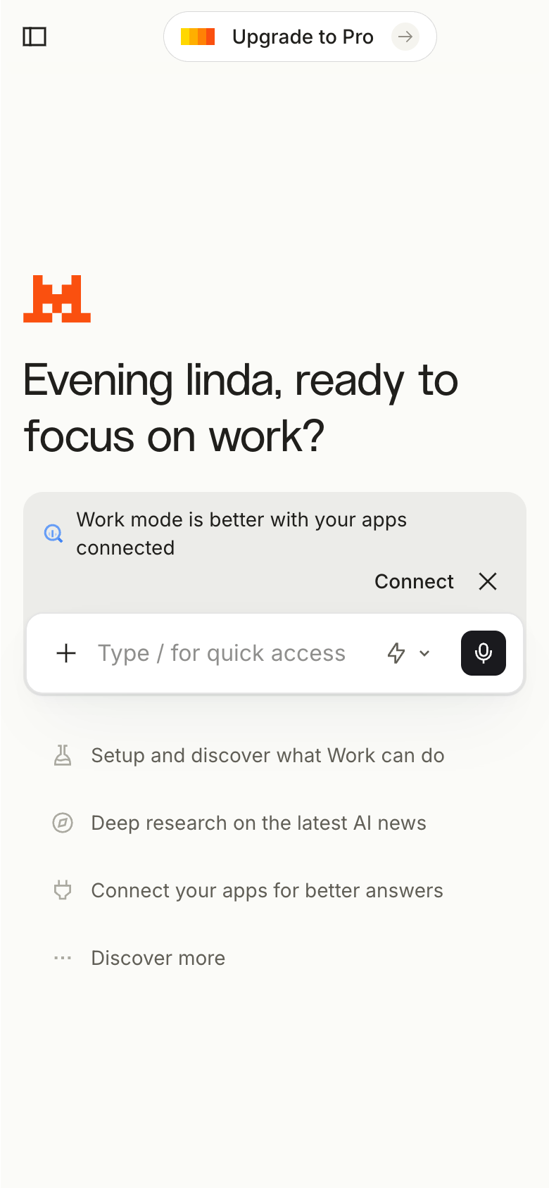Le Chat mobile interface screenshot (2026-08-17)