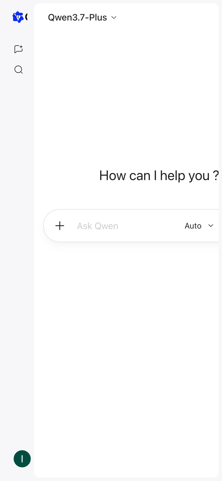 Qwen Chat mobile interface screenshot (2026-08-17)