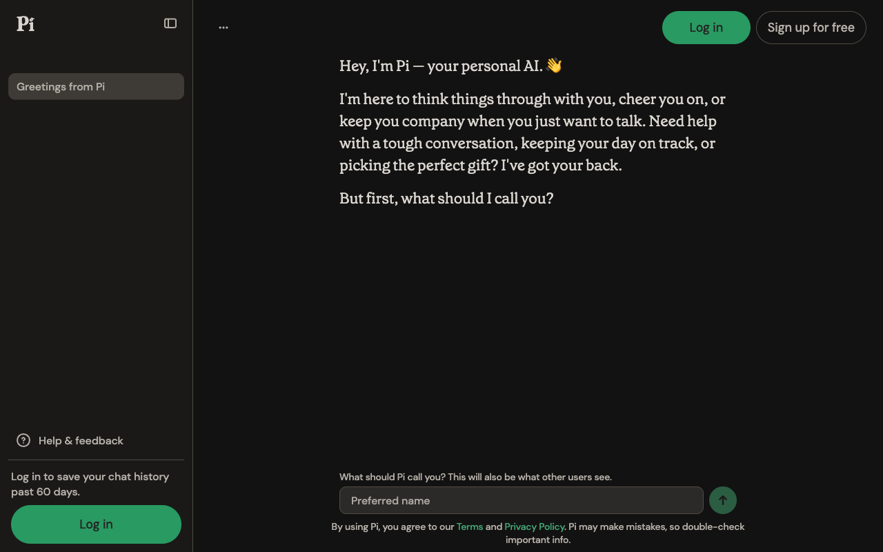 Pi desktop interface screenshot (2026-09-07)