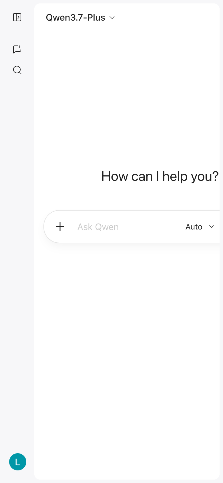Qwen Chat mobile interface screenshot (2026-09-21)