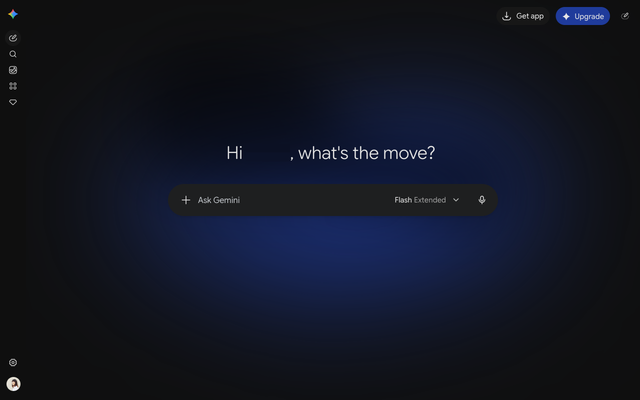 Gemini desktop interface, week of October 5, 2026