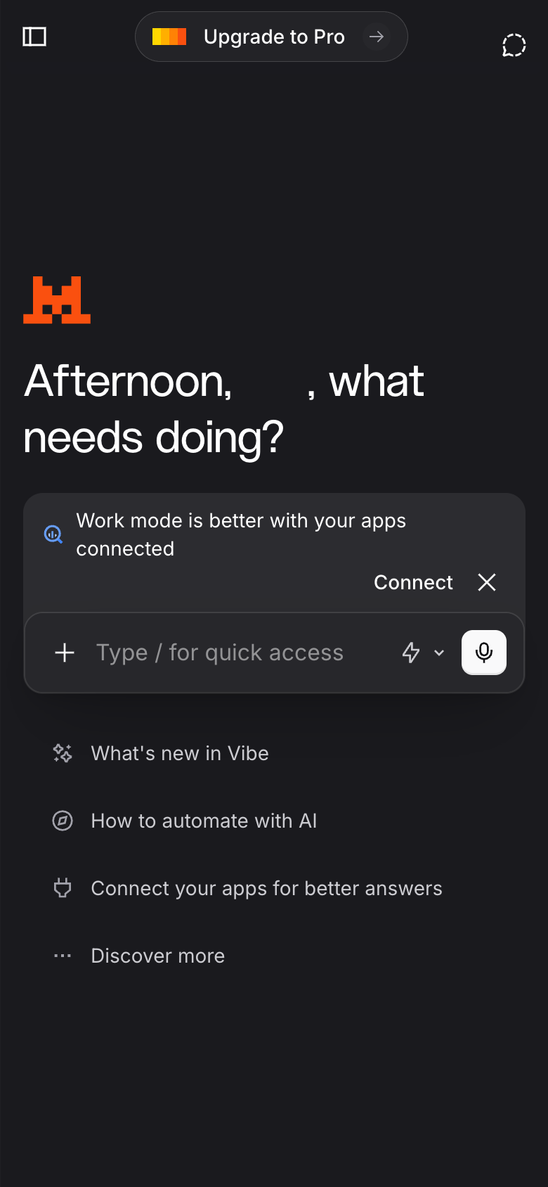 Le Chat mobile interface, week of October 5, 2026