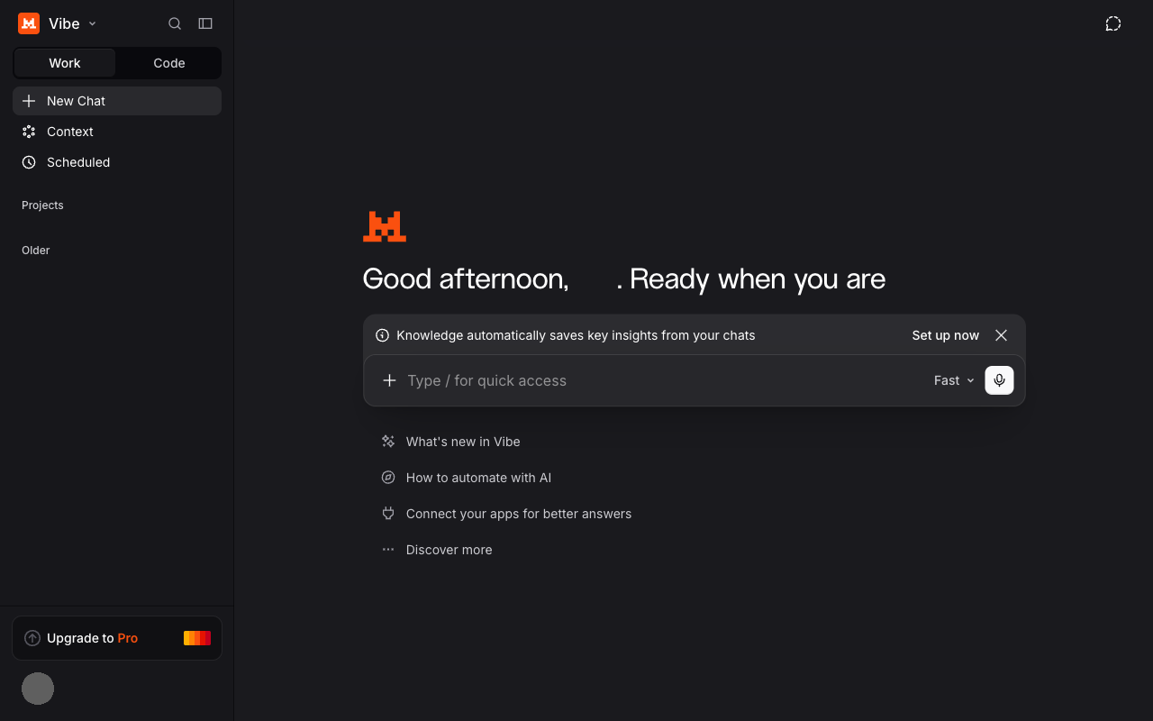 Le Chat UI screenshot, desktop, week of October 19, 2026